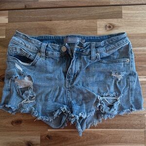 Just USA Ripped Blue Jean Shorts